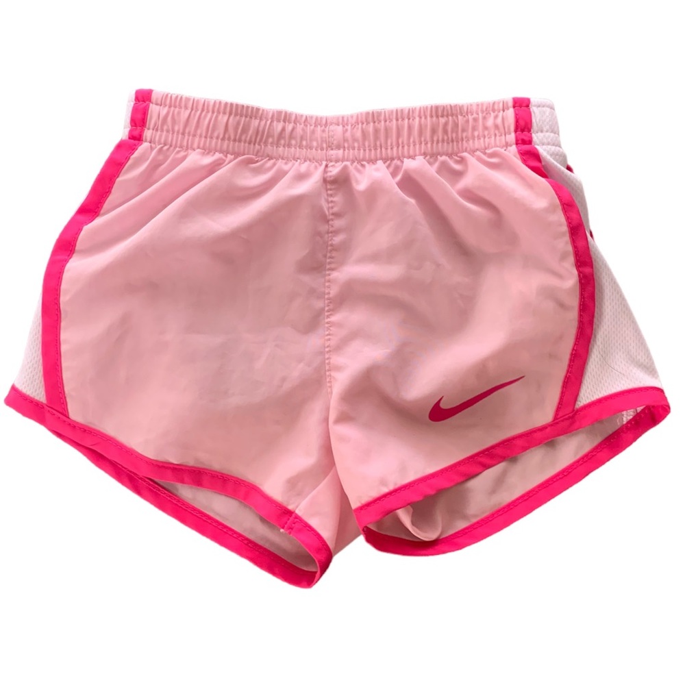 Nike Dri-Fit 2T 1-2 years hot pink, light pink & white shorts